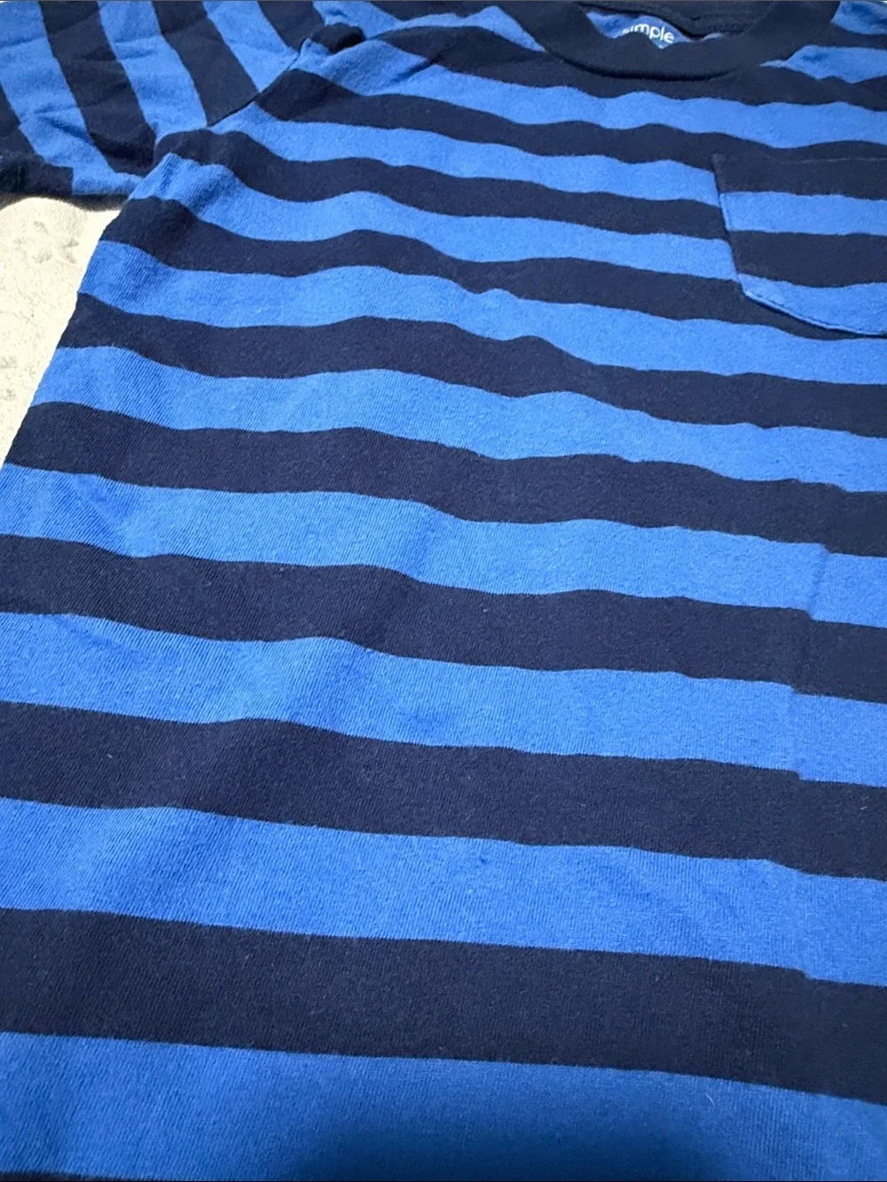 Carter's Blue & Mint Green Striped Short Sleeve Tee Set 4T